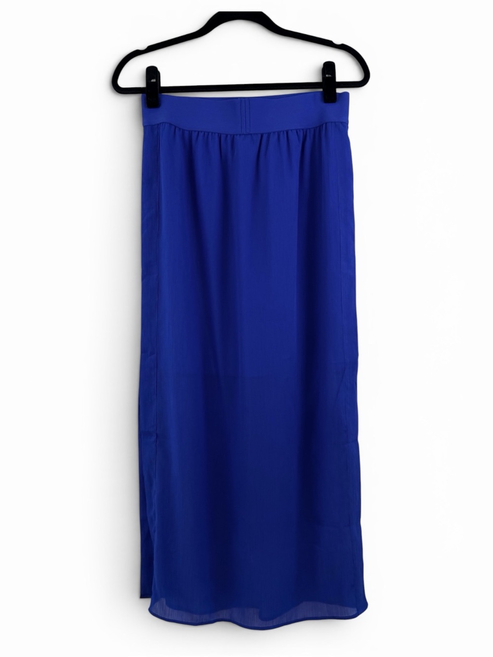 Ann Taylor Cobalt Royal Blue Maxi Skirt | Small Petite - Picture 3 of 10